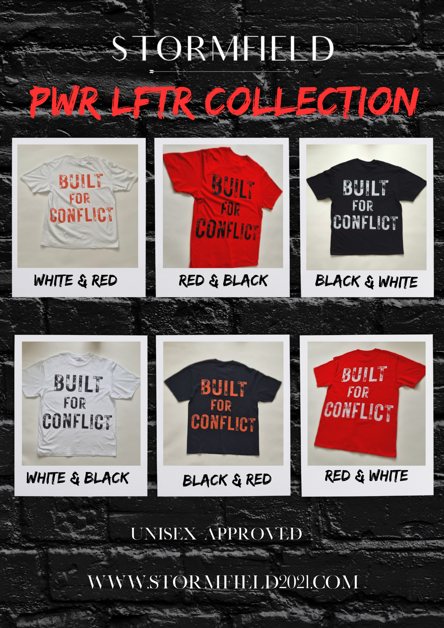 PWR LIFTR TEE Pain is Power White & Red